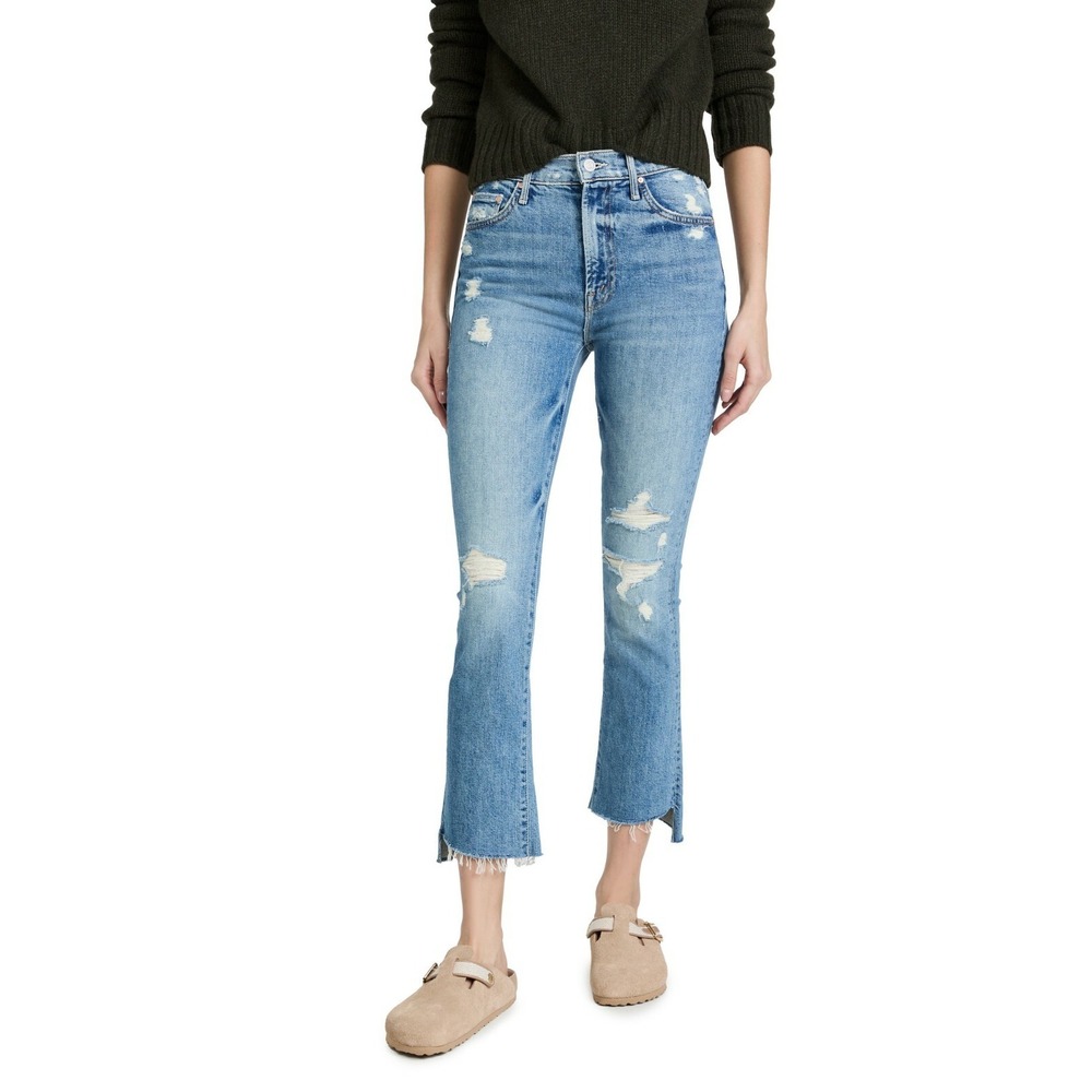 MOTHER‎ The Insider Crop Step Fray Jeans Holy Melancholy NWT Size 25 28 $268